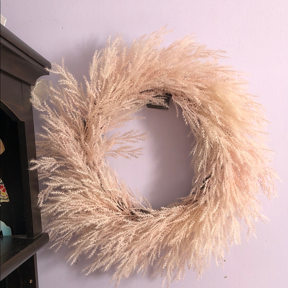 Threshold Pale Pink Pampas Grass Wreath